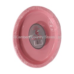 PPS Plastic Plates Oval Pink 6 Pack